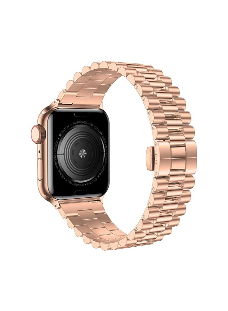 Replacement Band Compatible with Apple Watch 41mm,Stainless Steel Solid Strap Metal Bracelet for Apple Watch Series 7/ - Image 2