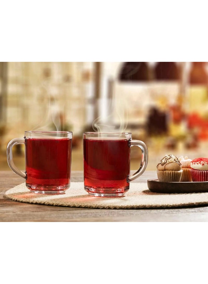 Clear Glass Tea Cup - 200 ml -3 Piece - Image 2