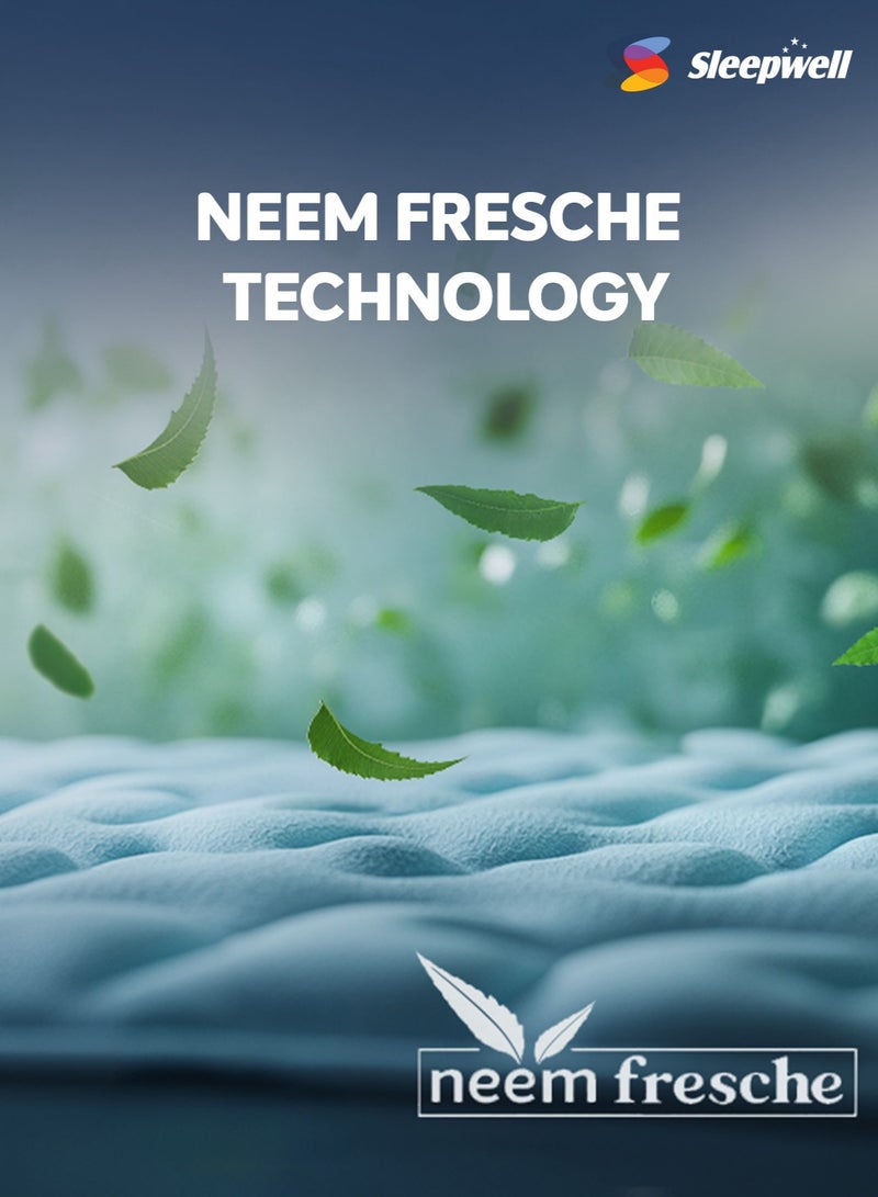 Sleepwell سليب ويل نيكسا بريميوم | رغوة ريسيتك | حجم سرير كينغ | متوسط الصلابة | تقنية نيم فريش | مرتبة مضادة للهبوط (200L x 180W x 25H سم) - Image 4