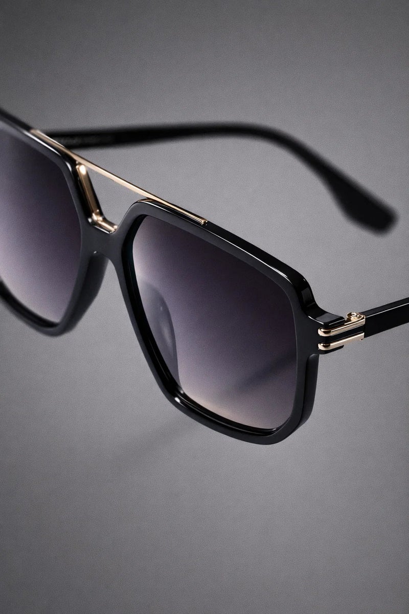 VEGAS Full Rim Hexagon Unisex Grey  Sunglasses V2073 S C5 - Image 3