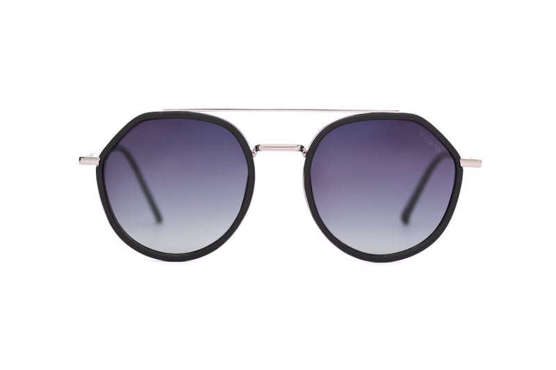 VEGAS Full Rim Hexagon Unisex Grey  Sunglasses V2073 S C5 - Image 2