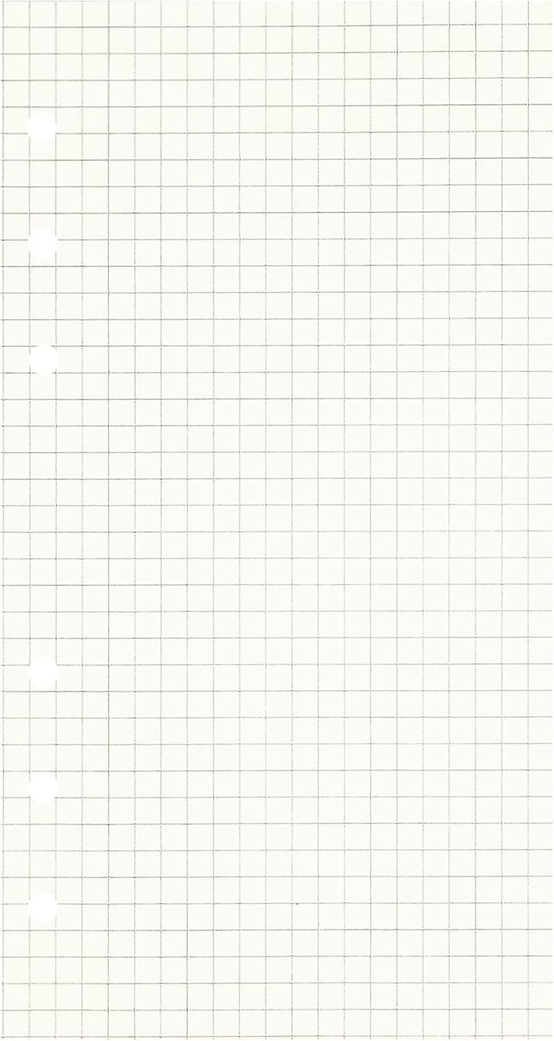 Zelten 3 Pack A6 135 Sheets/270 Pages Squared Loose Leaf Punched Paper Refills Paper for 6 Hole Binder Personal Organizer Diary Notebook Refillable Planner - Image 2