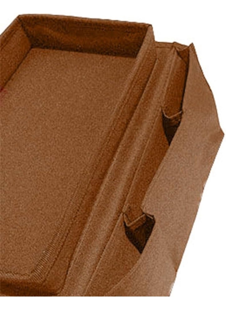 Sofa Armrest Organizer With A Top Tray Chair Arm TV Remote Holder for Recliner Couch Armchair Caddy Bedside Storage Pockets Bag for Cellphone Tablet Book Magazines Holder Pouch  - Image 4
