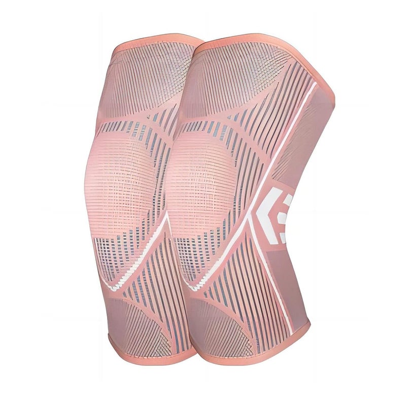 cheekyglo KN01 Knee Brace For Women & Men Knee Sleeve For Pain Compression Knee Protector Support 1 Pair (Pink, Medium)Medium Pink - Image 2