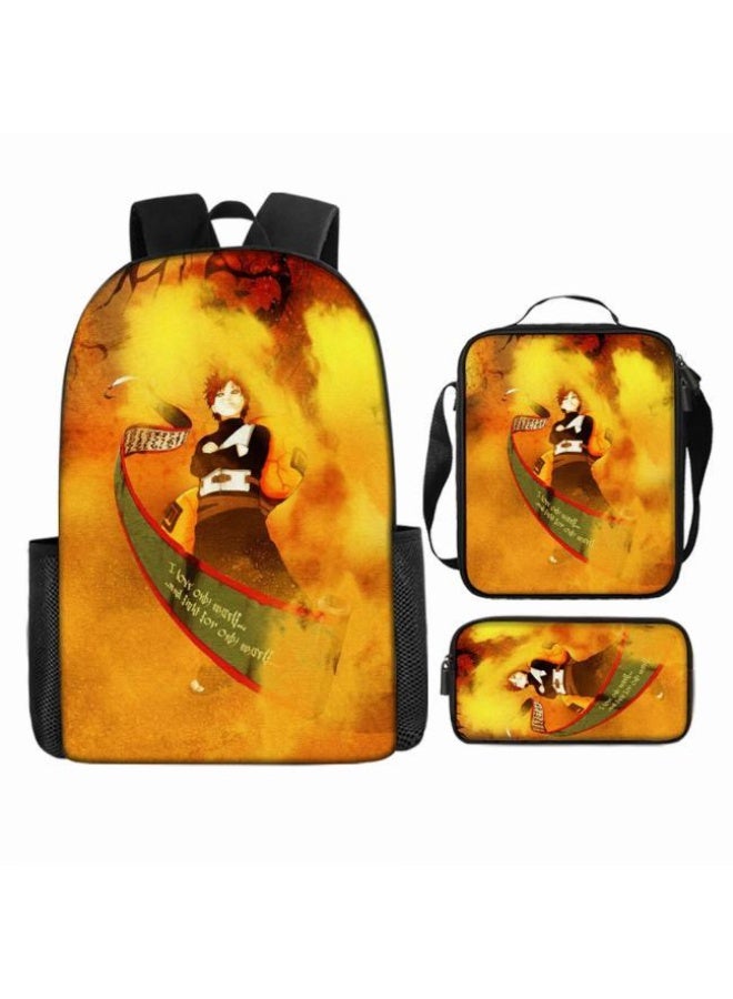 عام حقيبة ظهر مطبوعة بالرسوم المتحركة + مجموعة حقائب اليد + القلم، مجموعة حقائب عملية من ثلاث قطع (يمكن استخدام الطلاب والأطفال ونزهات الأصدقاء ورياضات تسلق الجبال وما إلى ذلك) - 104 - Image 2