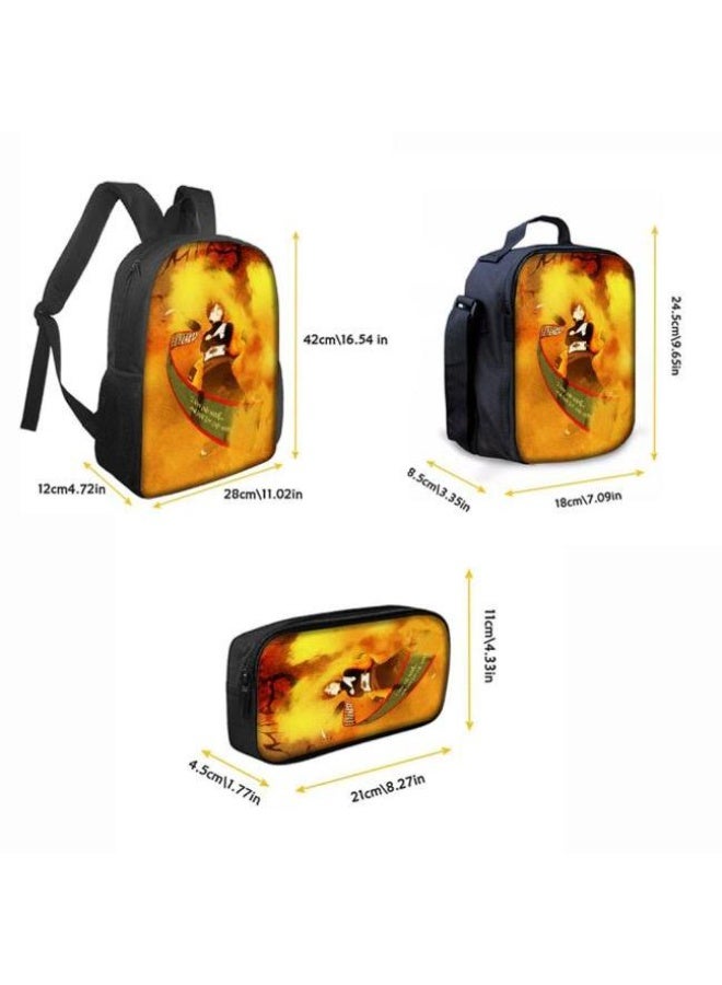 عام حقيبة ظهر مطبوعة بالرسوم المتحركة + مجموعة حقائب اليد + القلم، مجموعة حقائب عملية من ثلاث قطع (يمكن استخدام الطلاب والأطفال ونزهات الأصدقاء ورياضات تسلق الجبال وما إلى ذلك) - 104 - Image 3