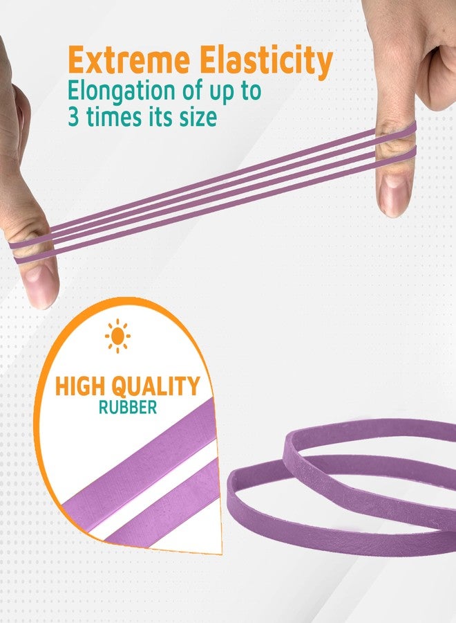 PlasticMill Rubber Bands - #33 Size - Argyle Purple Rubberbands - 1LB/500 Count - Image 3