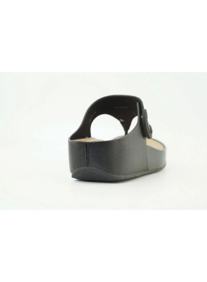 Zayna Black 221-368 Zayna Women's Adjustable Thong Wedge Slip on 25ABT101 Black for Women | Best Price UAE