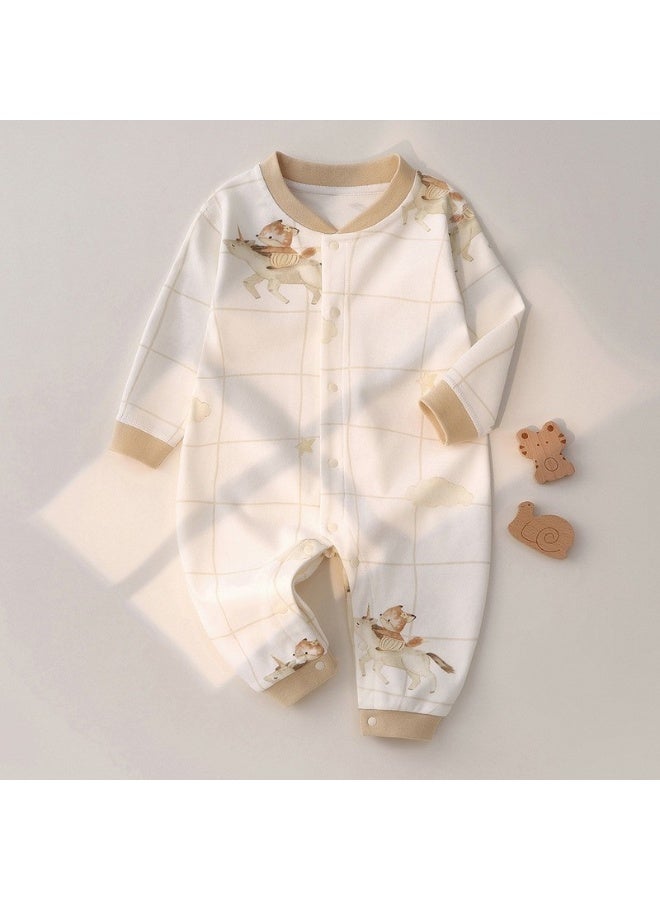 Spring and Autumn Pure Cotton Baby Romper Suit