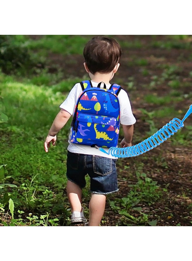 accmor Toddler Harness Backpack Leash, Baby Dinosaur Backpacks With Anti Lost Wrist Link, Cute Mini Child Harnesses Leashes For Walking, Keep Kids Close Back Pack Rope Tether Rein For Boys Girls(Blue)  - Image 5
