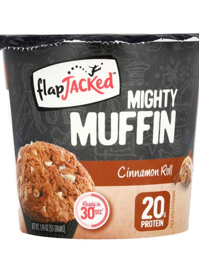 FlapJacked Mighty Muffin Cinnamon Roll 1.94 oz (55 g) 