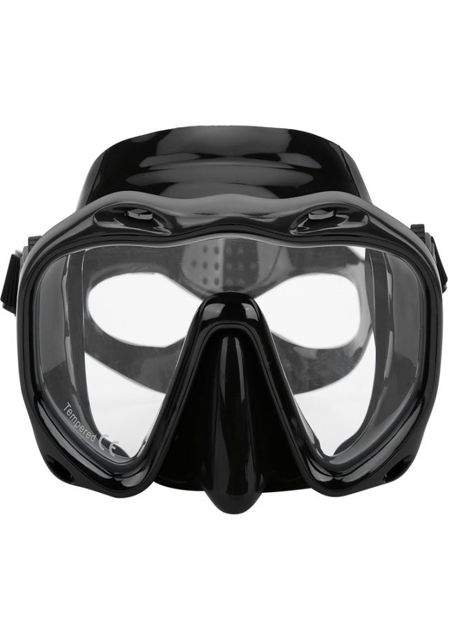 Whale Adult Diving Goggles Face Shield Glasses Silicone Eye Protector Snorkeling EquipmentsMK‑901 Black - Image 1