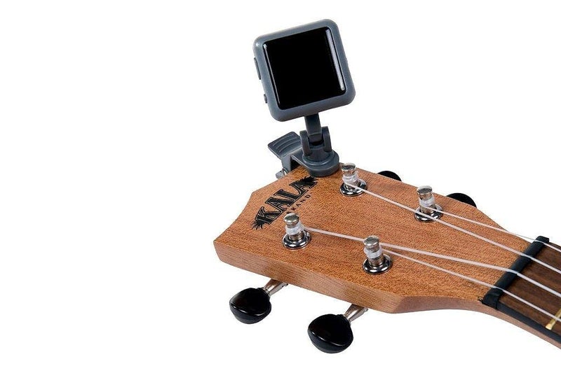 Kala Klipz Rechargeable Chromatic Clip-On Tuner for Guitar/Bass/Violin/Ukulele, Grey - Image 2