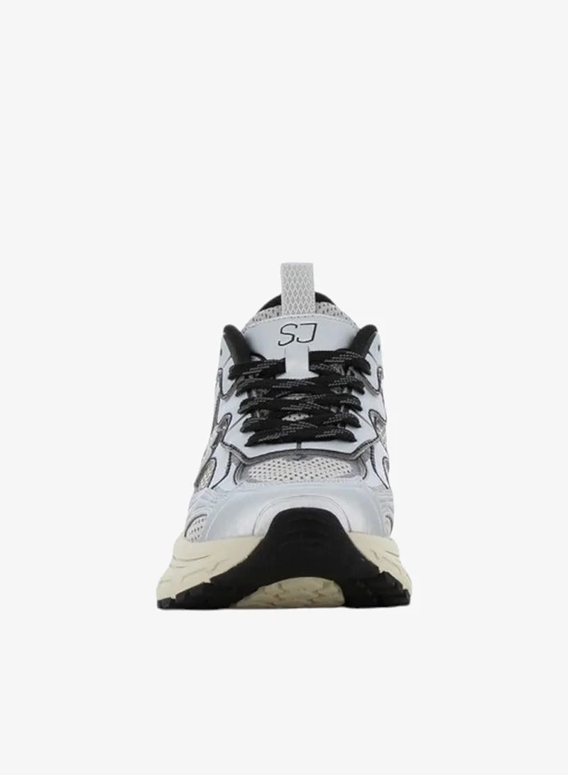 SJ  SJ Women's Panelled Lace-Up Sneakers for Women | Best Price UAE