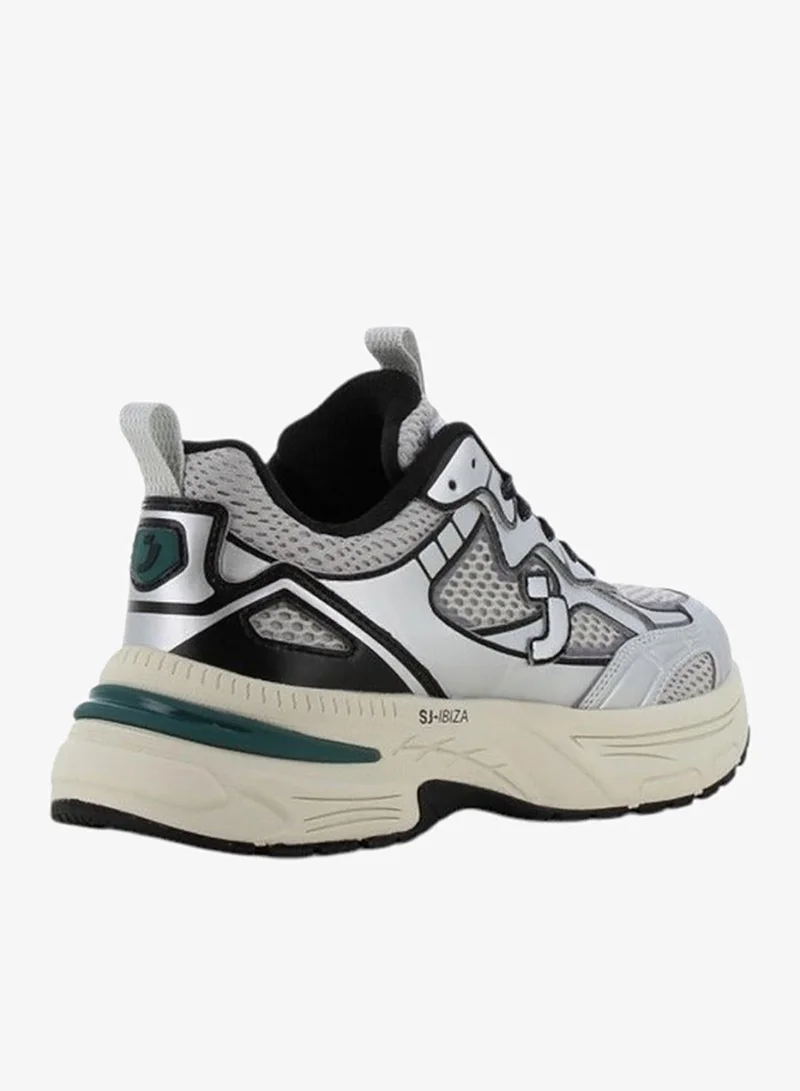 SJ  SJ Women's Panelled Lace-Up Sneakers for Women | Best Price UAE