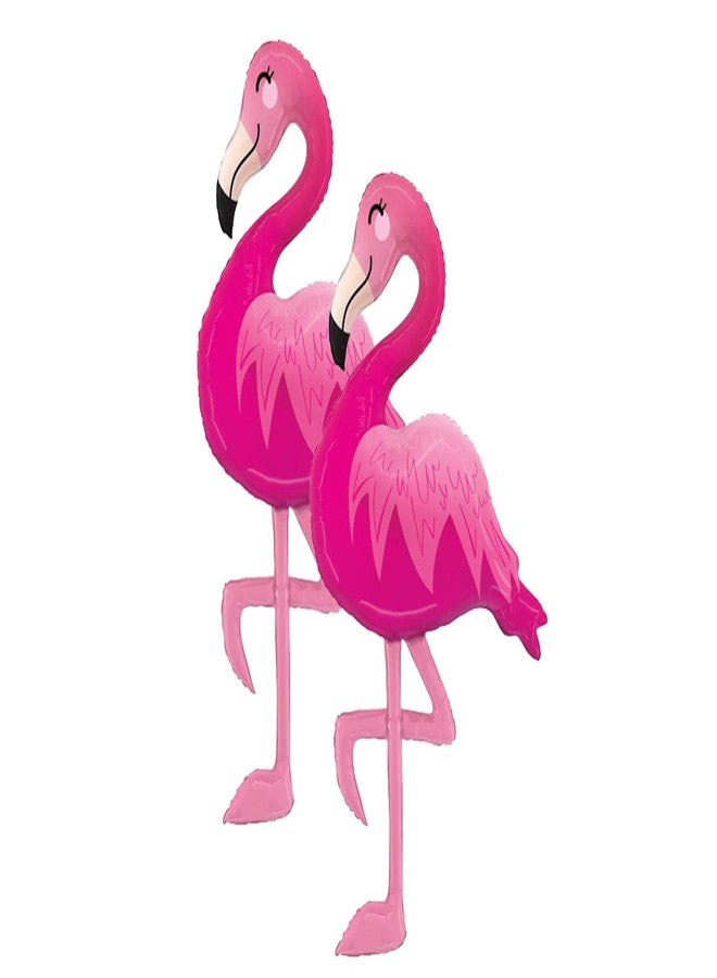 Artisan Owl Set of 2 Pink Flamingo 44" Foil Party Balloons - Image 2