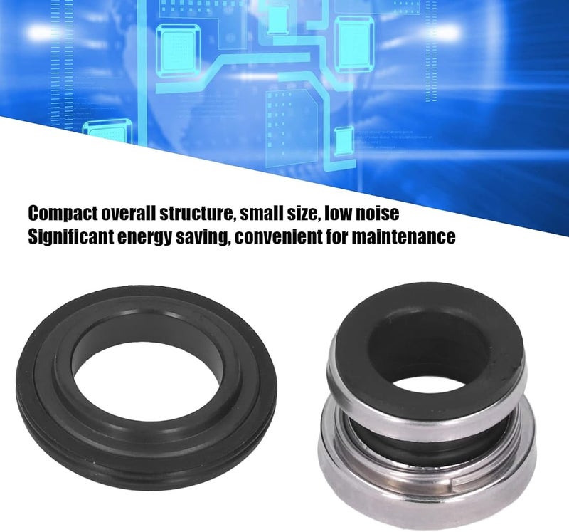 Bahels Pump Seals, Energy Saving Safe Low Noise Carbide Compact Hard Mechanical Shaft Seal Replacement for Pool - Image 3