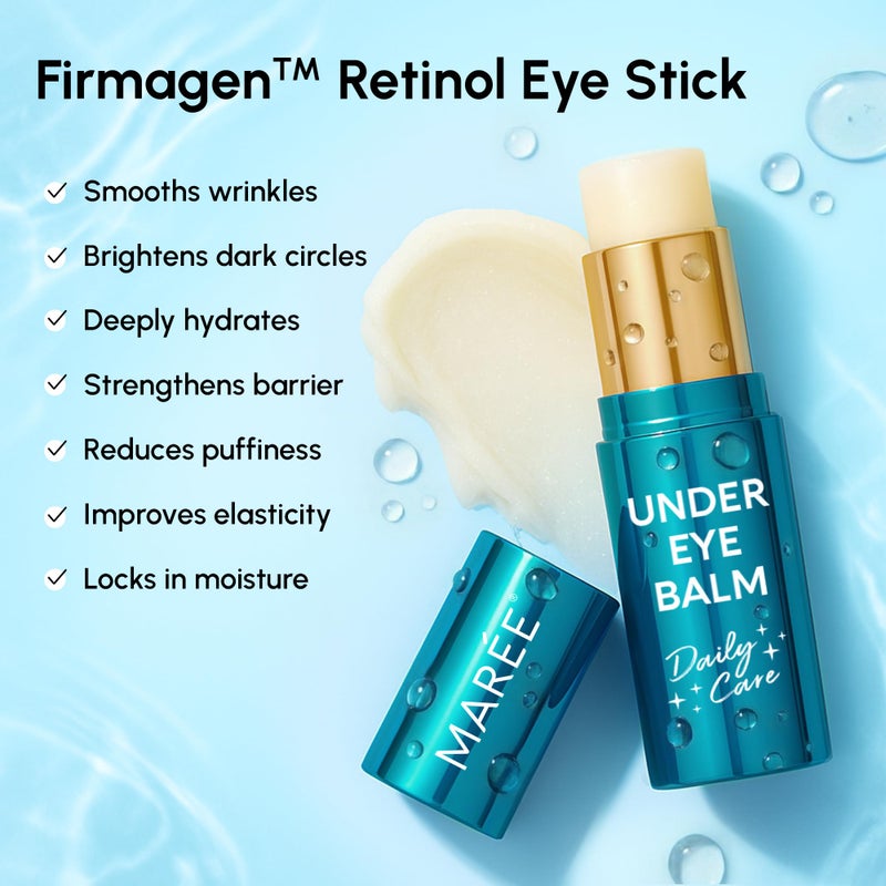 MAREE Under Eye Balm Stick with Retinol & Ceramide Complex - Facial Moisturizer for Dark Circles & Wrinkles - Under Eye Brightener Stick, Anti Wrinkle Hydrating Face Skincare - Image 4