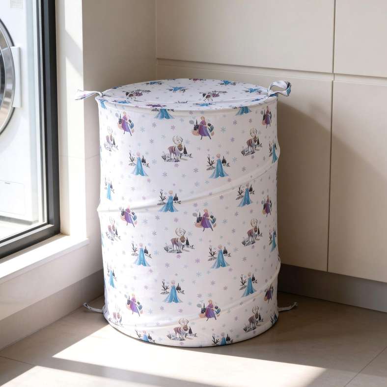 Pan Home Disney Frozen Printed Laundry Hamper D38X50cm - Multi - 166TRC9901184 - Image 1