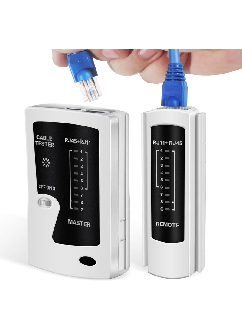 Network Cable Tester, RJ45 Ethernet Wire Tool with LED Display for Cat5 Cat6 Cat7 LAN Network - Image 1