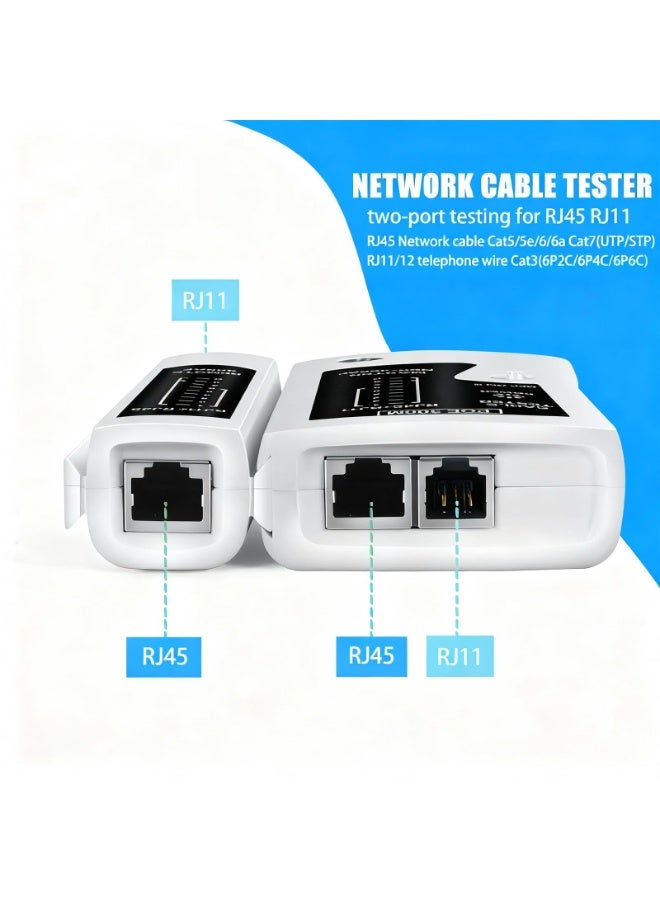 Network Cable Tester, RJ45 Ethernet Wire Tool with LED Display for Cat5 Cat6 Cat7 LAN Network - Image 2