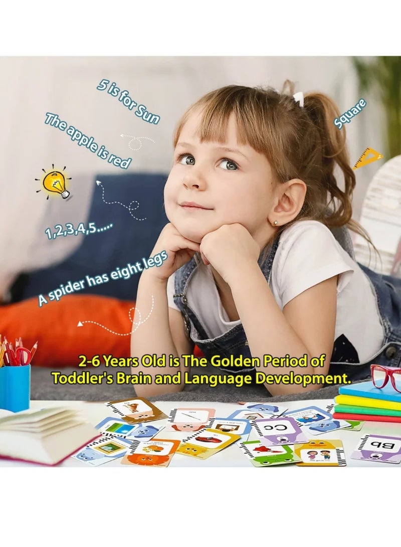English-Arabic Flash Cards Learning Machine for Toddlers | 198 Cards, 396 Words | Educational Toy for 3-6 Year Old  Speech Therapy, Word Games, Early Education  - Image 5
