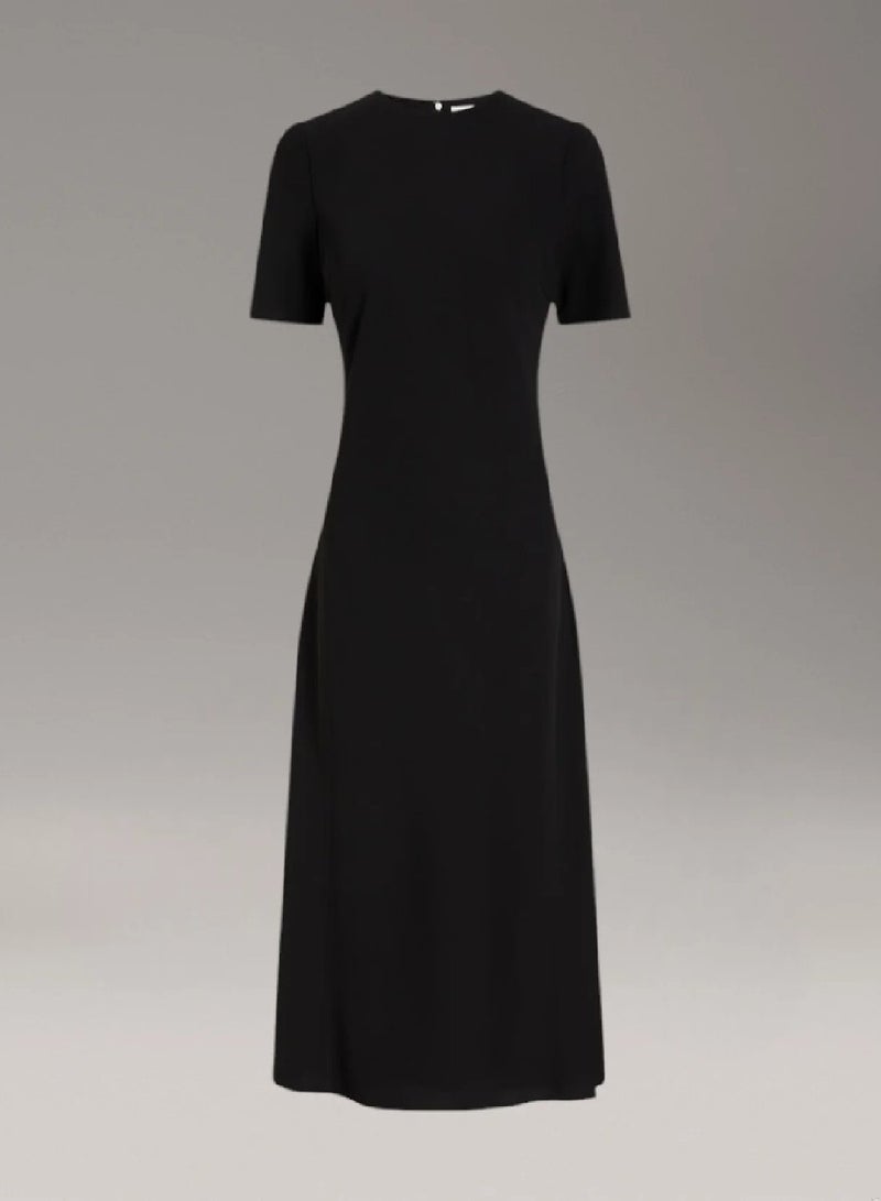 CALVIN KLEIN Crepe Midi Dress - Image 4