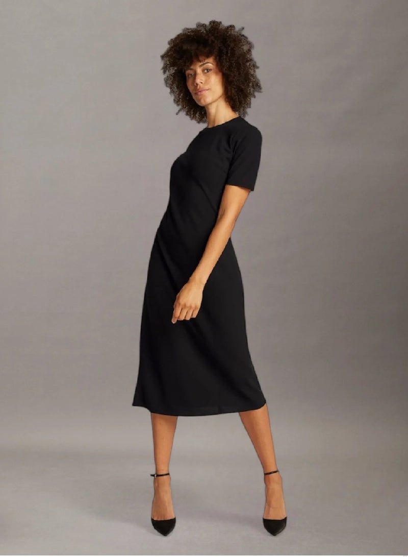 CALVIN KLEIN Crepe Midi Dress - Image 1