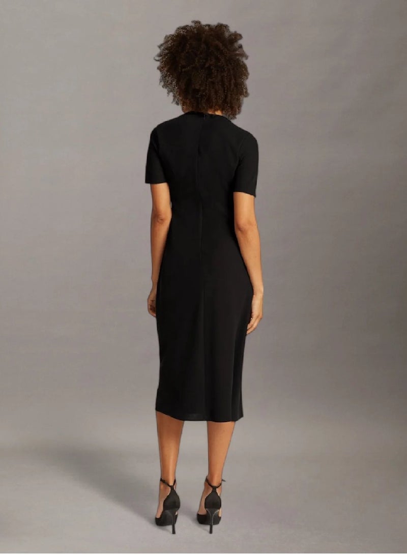 CALVIN KLEIN Crepe Midi Dress - Image 2