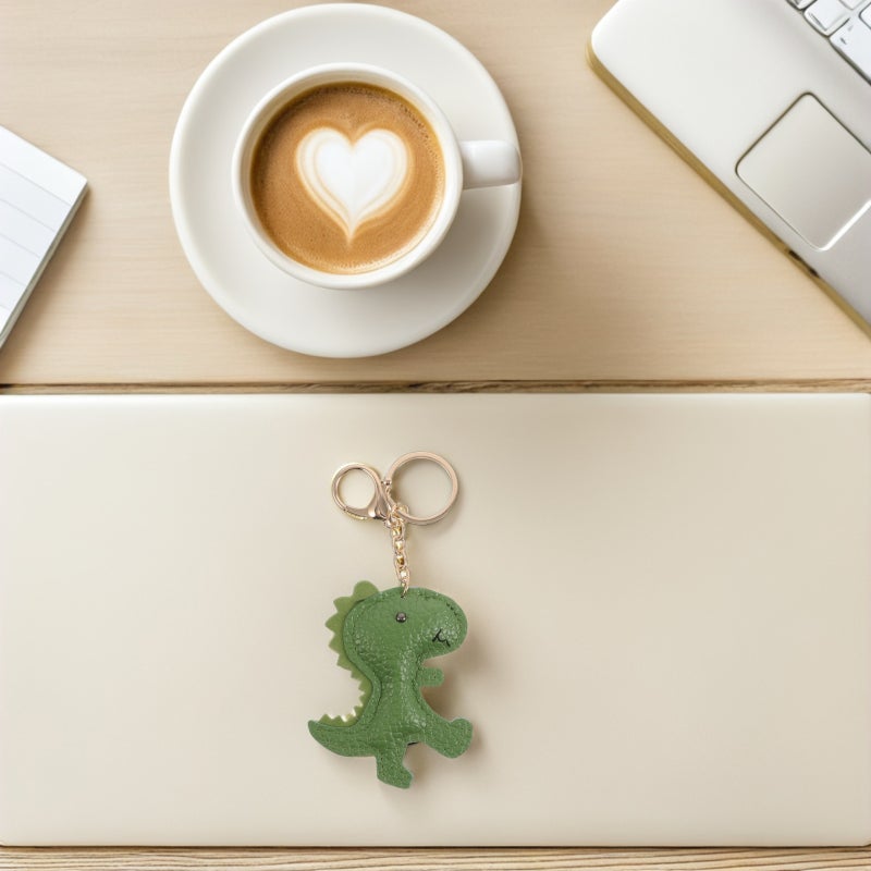 Dinosaur Keychain: Funny Bag Charm For Kids Adults - Pu Animal Key - Cute Backpacks Pendant - Purses Car Keys Birthday Accessories - Image 4