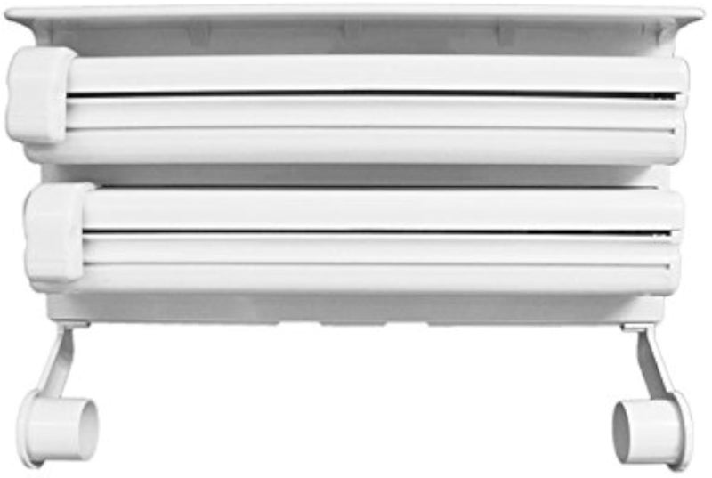 Triple Paper Dispenser For Cling Film Wrap, Aluminium Foil Kitchen Roll_ with two years guarantee of satisfaction and quality