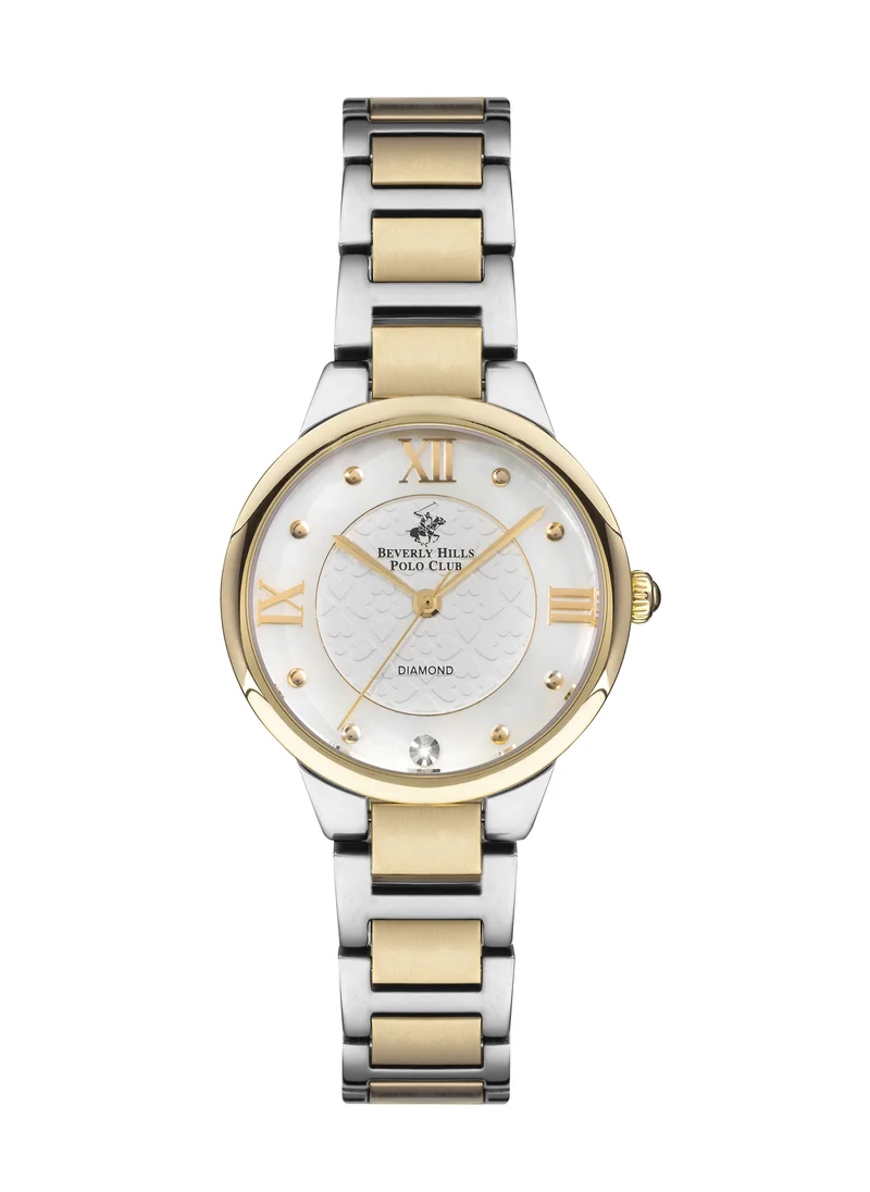 بيفرلي هيلز بولو كلوب BEVERLY HILLS POLO CLUB Women's Analog White Mop Dial Watch - BP3235X.220