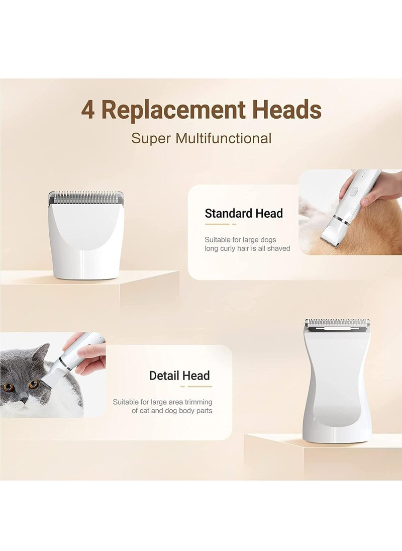 Arabest - Dog Clippers, 4 in 1 Low Noise Cat, Dog Hair Clipper, Low Noise Dog Grooming Supplies, Dog Hair Clippers for Body, Grooming Tools, Suitable for Cats, Dogs and Other Pets - Image 1