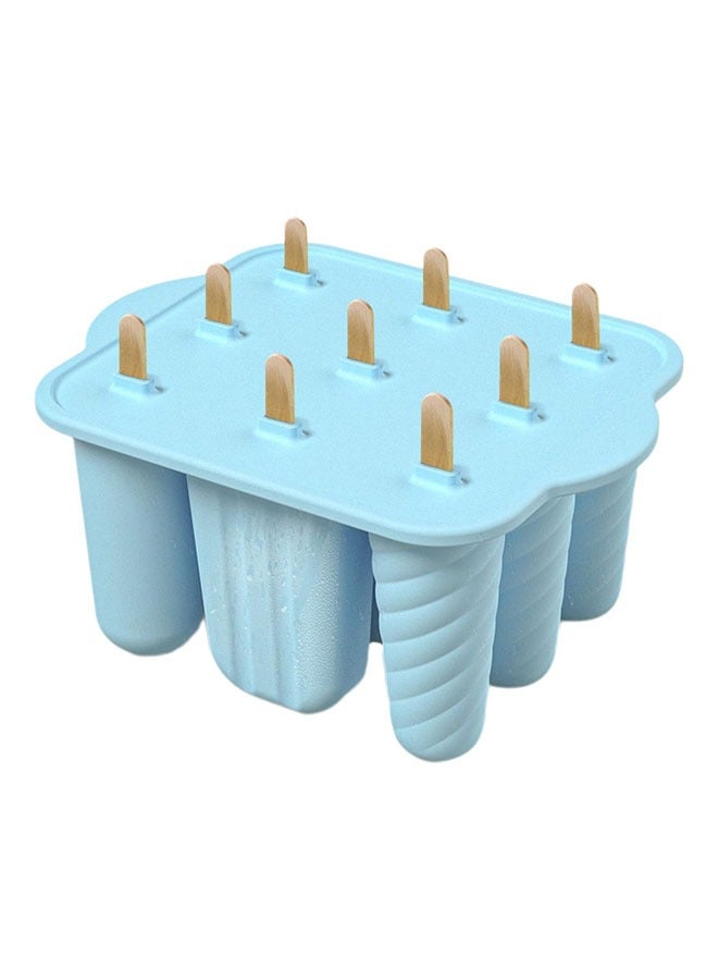 Silicone Popsicles Mold, 9 Hollow With Lids Reusable Easy-Release Ice Cream Popsicles Molds, Maker Homemade Ice, Lollipop Mold for Home Flexible Leak-Free Ice, Cube Tray Juice Yogurt Fruit  - Image 1
