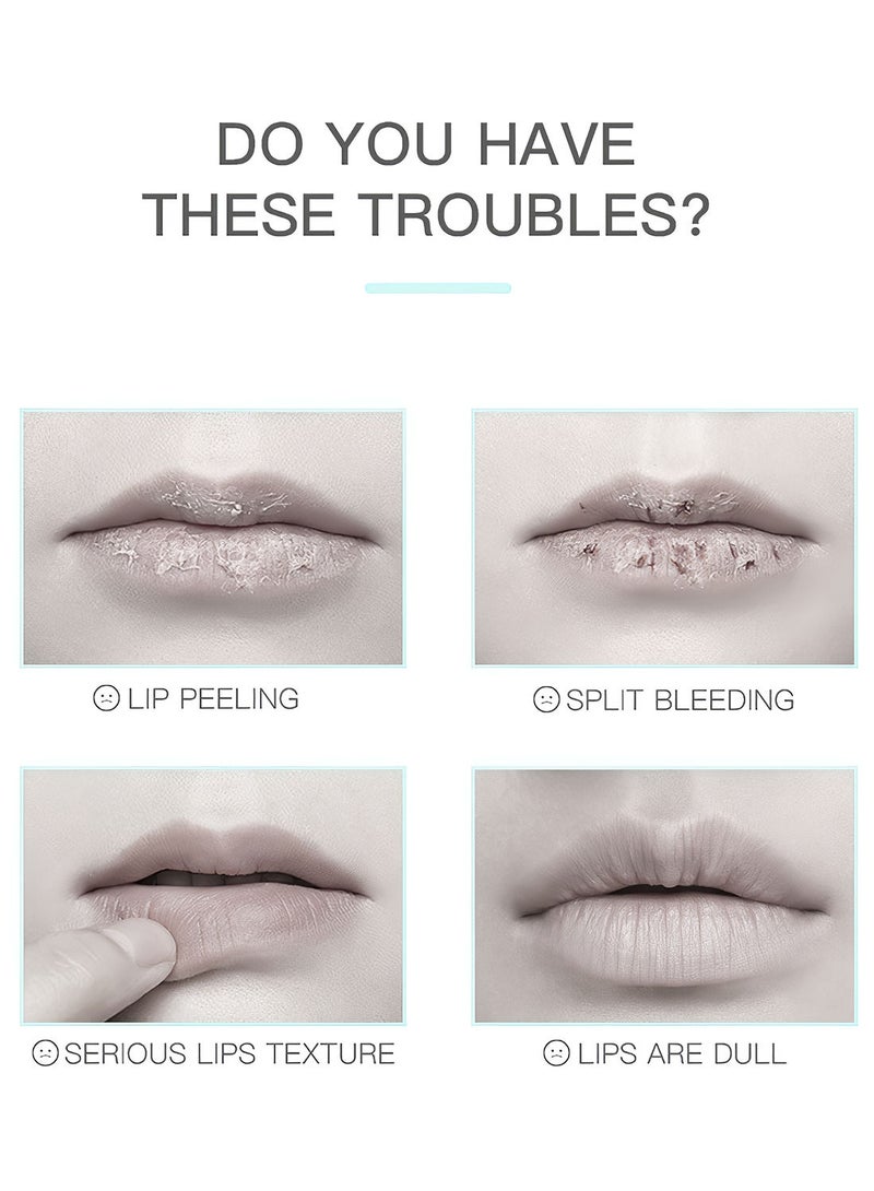 LIYALAN Lip Sleeping Mask Deep Long Lasting Moisturizing Repairing Nourishing Hydrating Brightening Daily Lip Care to Fade Lip Lines and Improve Dry Peeling and Plump Lip Mint Green 25g  - Image 5