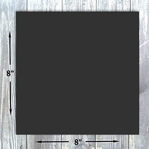 Hamilco 8x8 Black Cardstock Paper 80 lb Cover Card Stock 100 Pack - Image 2
