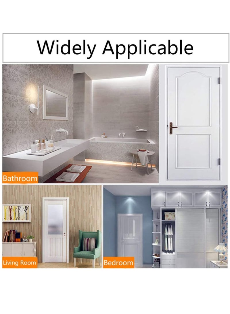 Bukela Floor Mount Door Stopper 3M Adhesive Round Stainless Steel Doorstop with Rubber Bumper Tip Wall Protector, Ground Dome Half Ball Door Stops for Bedroom Living Bath Shower Room Office Gold - Image 2