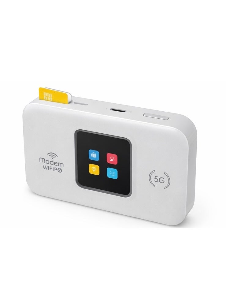 5G LTE Wireless Modem WiFi 6 Pro | Portable SIM Router | 3000mAh Battery | Type-C Charging - Image 1