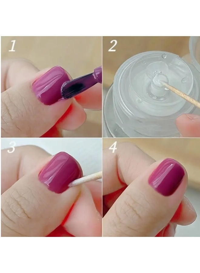 الواحة-TH 400 قطعة من أعواد ومسحات الأظافر ثنائية اللون من الخشب الطبيعي وأطراف وردية اللون، أدوات مانيكير دقيقة بمقبض محكم للصالونات والمنزل وإزالة طلاء الأظافر الجل - Image 2