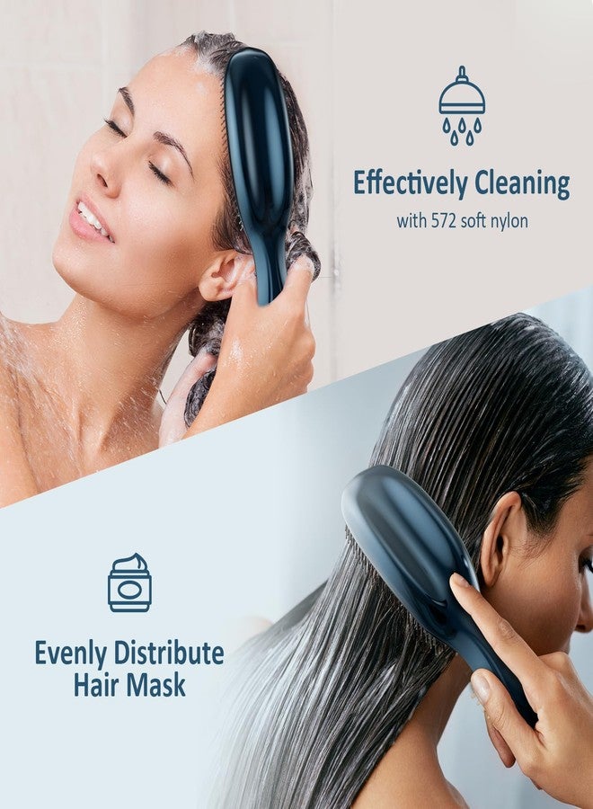 AJXX Detangling Hair Brush Massage Hairbrush for Men & Women - AJXX Detangler Brush for Thick Hair，Effortlessly Shaping Hairbrush for All Type, Ergonomic Design for Curly and Straight（Black） - Image 5