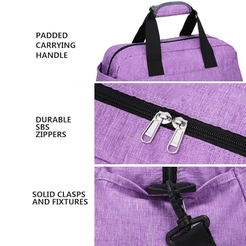 Ineetatu 14 inch Small Gym Bag for Women & Men, Mini Duffel Bag for Travel Sports Lightweight Carry On Bag, Light Purple - Image 5