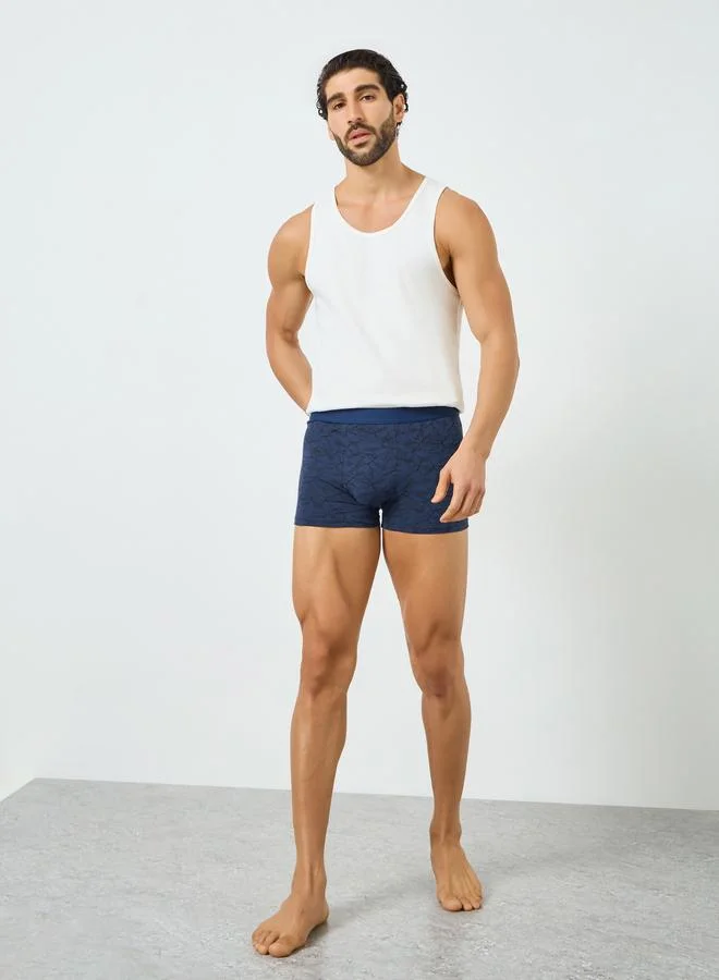 ستايلي سروال داخلي بطبعة أوراق شجر