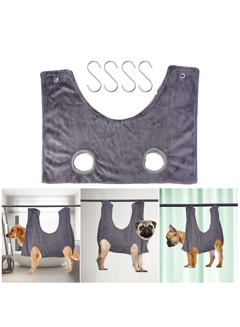 Excefore Dog Hammock Helper Multifunctional Pet Cat Bath Towel Dog Hammock for Bathing Washing Grooming and Trimming Nail - Image 4