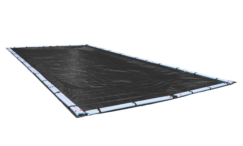 Robelle 16 x 24 ft Heavy Duty Mesh Black Winter Pool Cover for Inground Pools, 4 ft Overlap (20 x 28 ft Cover Size), 10 x 10 Scrim, 3.1 oz/yd2, 10-Year Warranty, Style: 381624R - Image 1