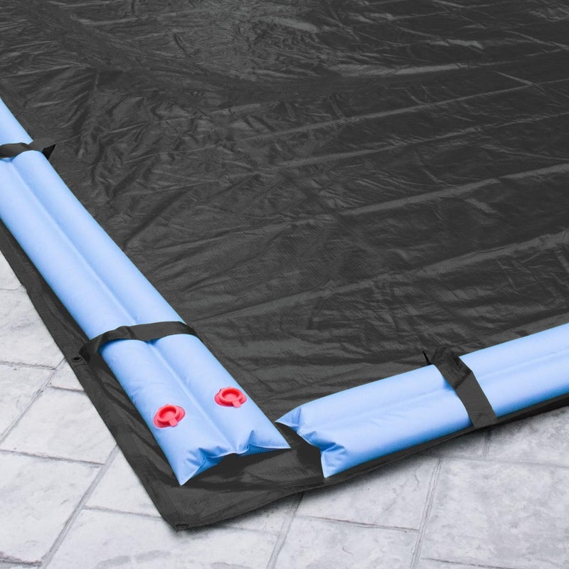 Robelle 16 x 24 ft Heavy Duty Mesh Black Winter Pool Cover for Inground Pools, 4 ft Overlap (20 x 28 ft Cover Size), 10 x 10 Scrim, 3.1 oz/yd2, 10-Year Warranty, Style: 381624R - Image 3