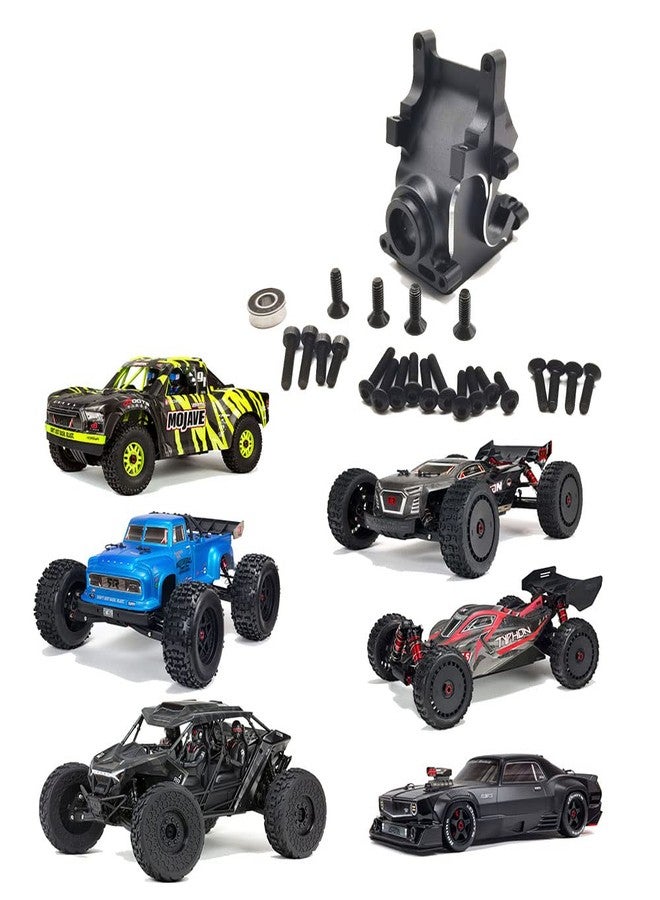 QianShouYan Alloy Gearbox Case for Arrma Typhon 6S BLX Kraton 6S Outcast 6S Notorious 6S Talion 6S Infraction 6S Felony 6S Mojave 6S Fireteam 6S Limitless 1/7 Roller Upgrade Parts (Black)L8 - Image 2