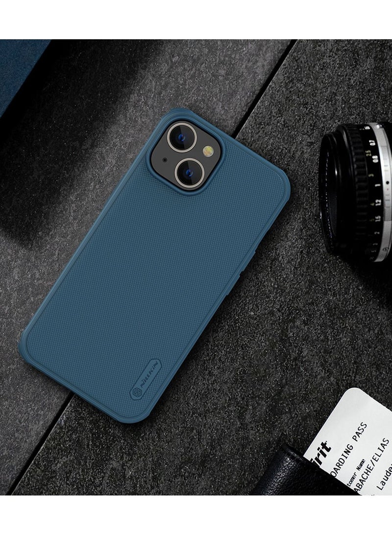 Nillkin Super Frosted Shield Pro Matte cover case for Apple iPhone 14 6.1 (2022) Blue - Image 3