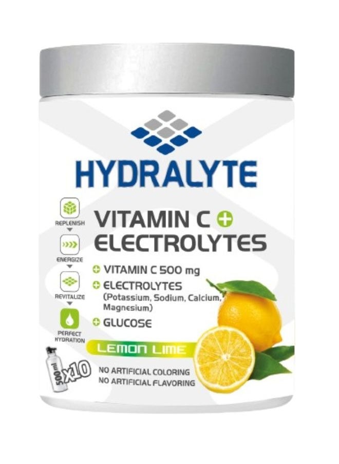 Hydralyte Vitamin C Plus Electrolyte Hydration Sports Drink Powder 200g  - Image 1