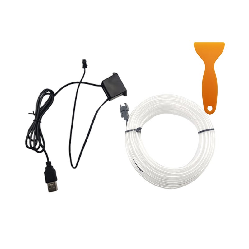 EL Cold Light Guide Car Ambient Light Strip Car Ambient Light Can be Cut No need to Glue Suitable for Center Console / Door / Gear Shift Panel - Image 1