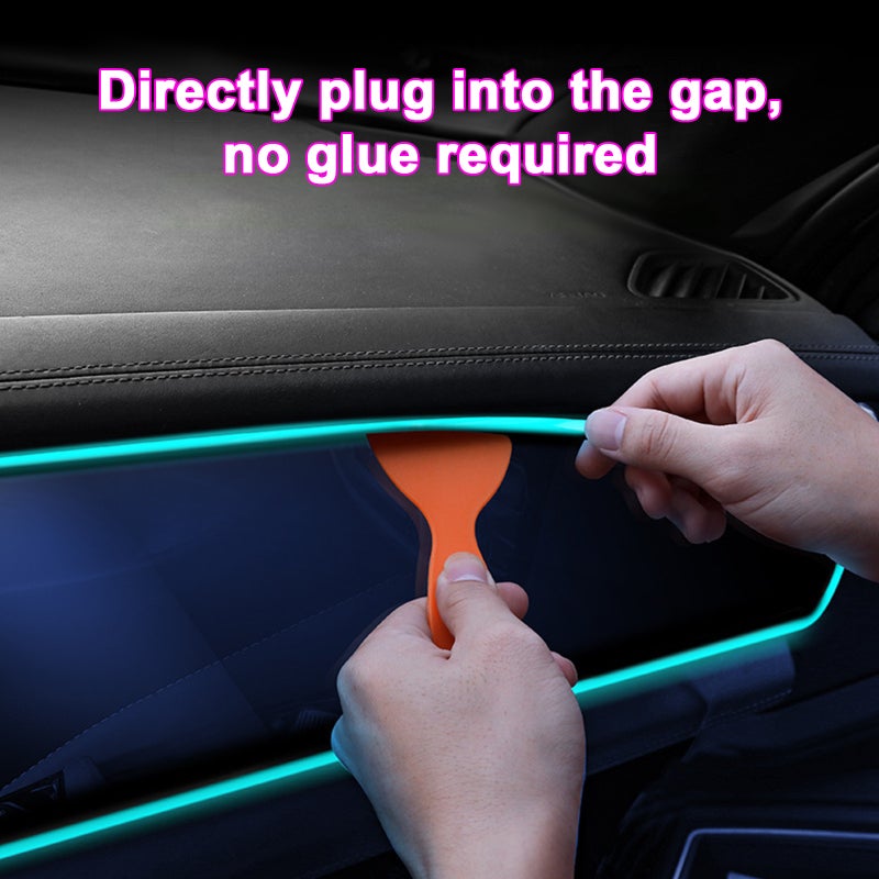 EL Cold Light Guide Car Ambient Light Strip Car Ambient Light Can be Cut No need to Glue Suitable for Center Console / Door / Gear Shift Panel - Image 4
